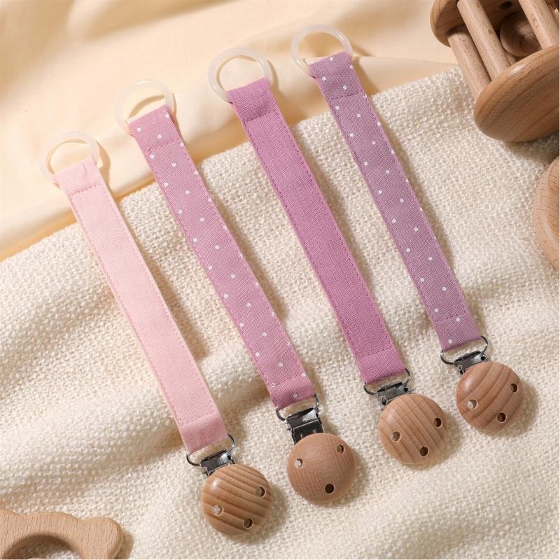 4Pcs Pacifier Clip Chain for Baby Infants Soothing Toy Lanyard Strap Dummy Holder Rope Prevent Loss and Contamination