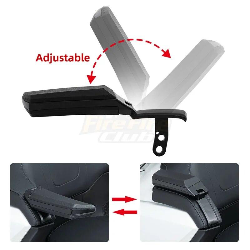 Motorcycle Accessories For Honda Goldwing GL1800 Tour 2018- Rear Passenger Adjustable Armrests