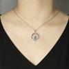 LIKGREAT Vintage Crescent Knot Tiger Necklace Stainless Steel Pendant Necklaces Gothic Punk Amulet Jewelry Gift for Men Women