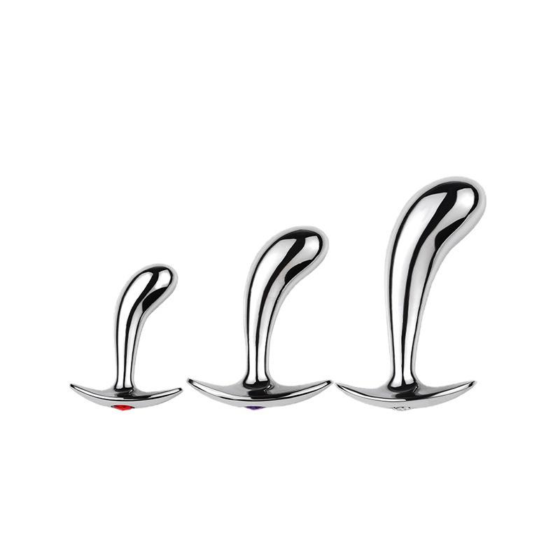 Aluminiumlegierung G-Punkt Flirt Metall Daumenanker Analplug für Weibliche Outdoor Selbstbefriedigung