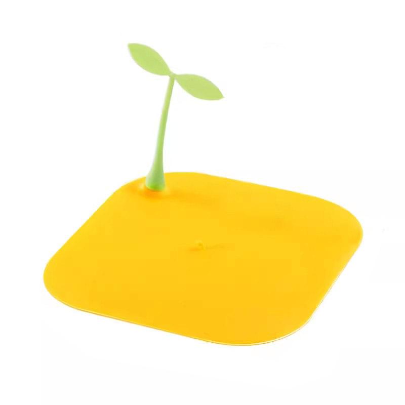 

Крышка для слива бытовая маленькая фасолевая сливная силиконовая крышка для канализации дезодорант для туалета защитный коврик для слива фасолевой рассады жёлтый