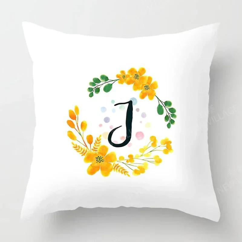 Nordic Fall Home Decor Autumn Throw Pillow Case Sofa Cushion Cover Modern  Letter