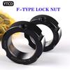 Piulițe de blocare Tip F Flanc Radial Tija filetată de precizie Blocare Șurub 42CrMo Cap de rulment pentru șurub Strung Stop anti-slăbire Piulițe rotunde M12 14 15 16