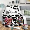 Cow Customize Your Name Blanket Warm Comfortable And Soft Blankets Are Suitable For Home Lunch Break Blanket Office Sofa Sofa Gift To Relatives And