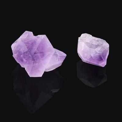 1/2PCS Gifts Mineral Specimen Irregular Shape Purple Quartz Healing Stone Crystal Pendant Natural Amethyst