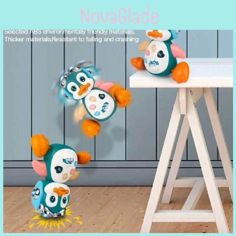 Charming Duckling Crawling Toy With Glowing And Sound Features For Babies