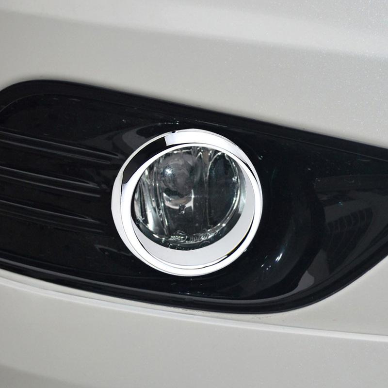 For Ford Focus 2 Mk2 Sedan Hatchback 2005 - 2011 Fog Lights Lamp Sticker 2Pcs Fog Lamp Decoration Cover Interior Accessories