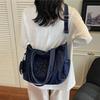 Y2k Women Tote Bags Denim Gothic Handbag Fashion Messenger Bags  With Small Bag