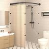 Non Perforated Corner Magnetic Folding Invisible Shower Curtain in Bathroom Waterproof and Mold Resistant, Thickened Shower Room