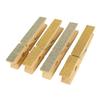 Gold and Silver Wooden Clothespins 7.3cm 4 Pieces