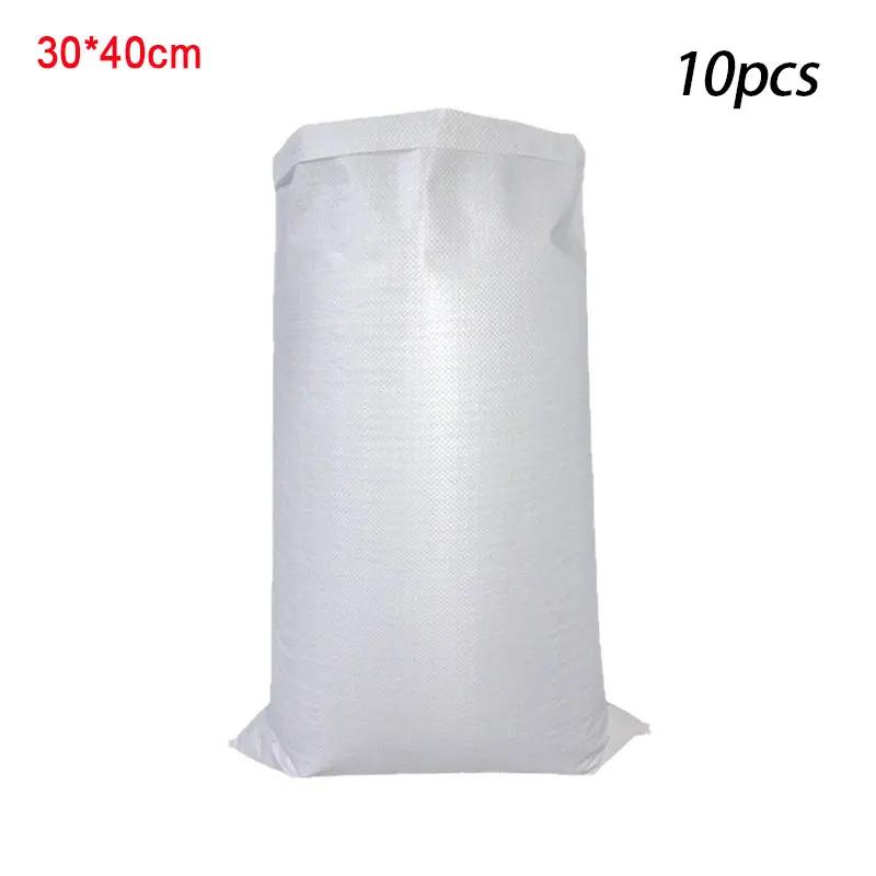 

10 шт. Пустой Прочный Мешок для Песка для Борьбы с Наводнениями Многоразовый Устойчивый к Разрыву Пластиковый Полипропиленовый Мешок для Песка Мешок для Заполнения Почвой для Спасения при Наводнении