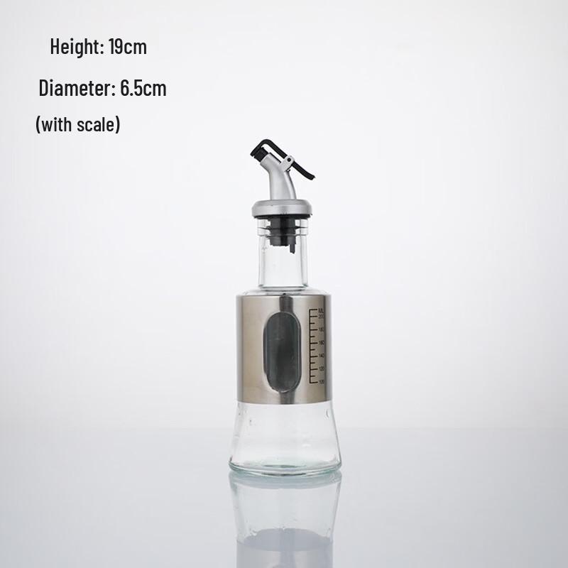

ZISIZ Stainless Steel & Glass Oil Dispenser Bottle Set