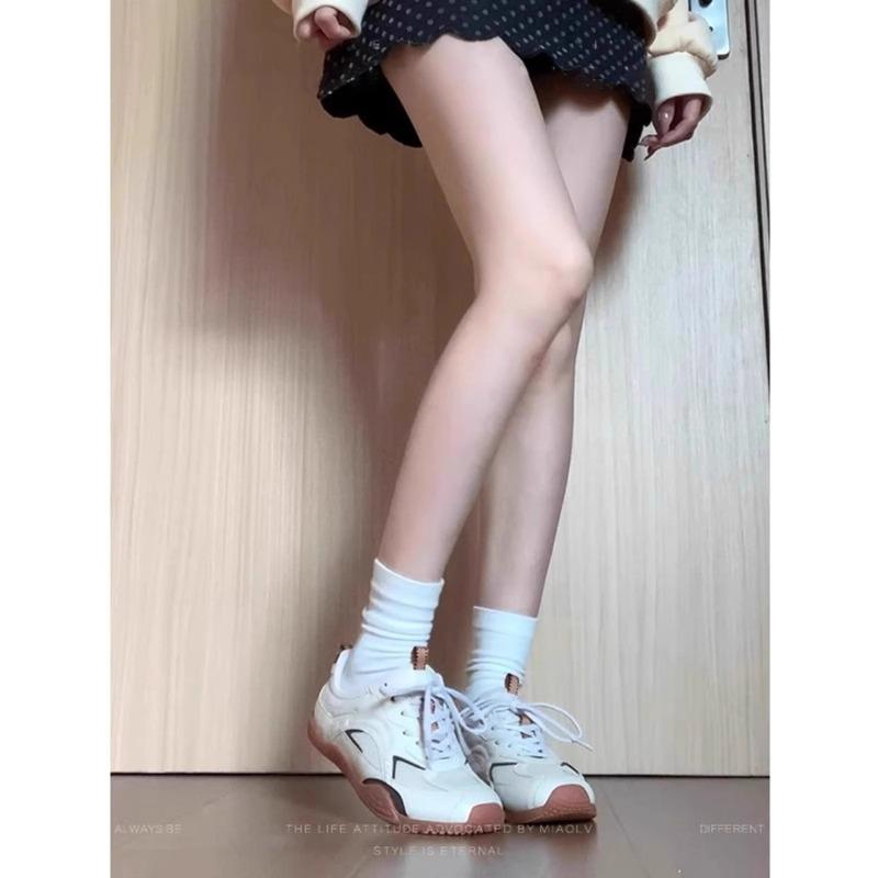 

Silver high-end flat bottom female spring and summer sports mesh breathable versatile casual 35 бежевый