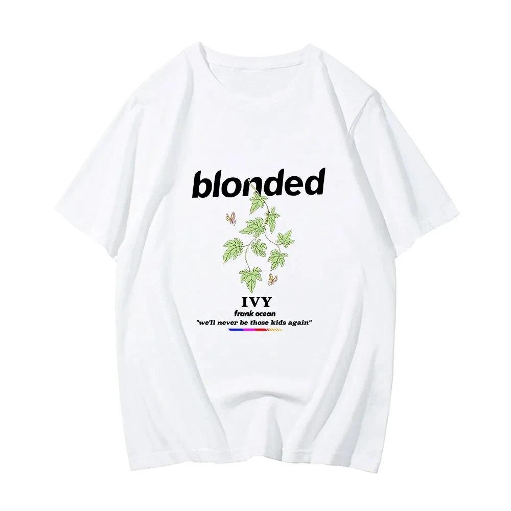 Summer 100% Cotton T-Shirts Blond Hip Hop T-shirt Frank Rapper Unisex New TEE TSHIRT Womens Tops T Shirts Short Sleeve Tshirt