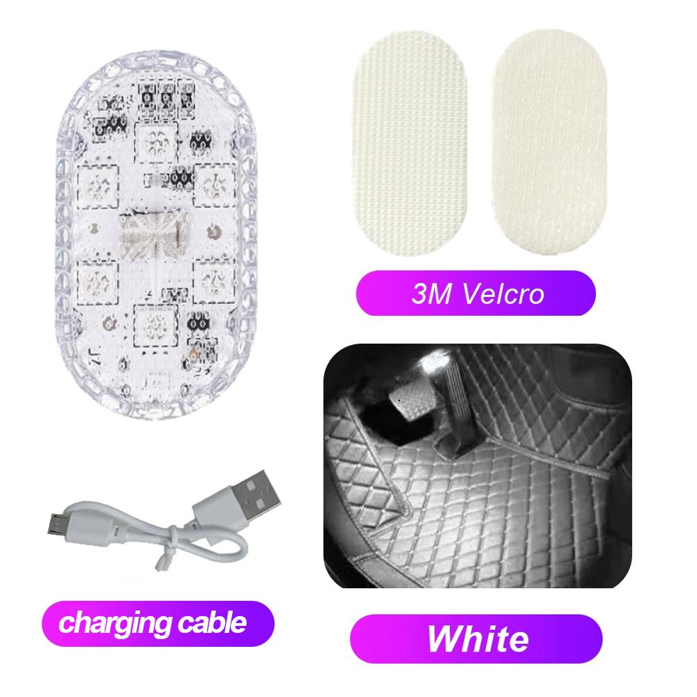 

Светодиодный сенсорный мини-светильник, беспроводное внутреннее освещение автомобиля, автомобильная потолочная лампа для чтения, для двери, багажника, ящика для хранения вещей, зарядка через USB