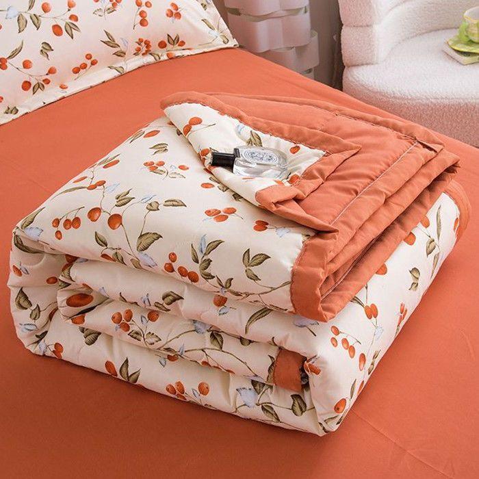 Summer Cool Air Conditioning Quilt Summer Single/Double Person Spring and Autumn Student Cartoon Blanket
