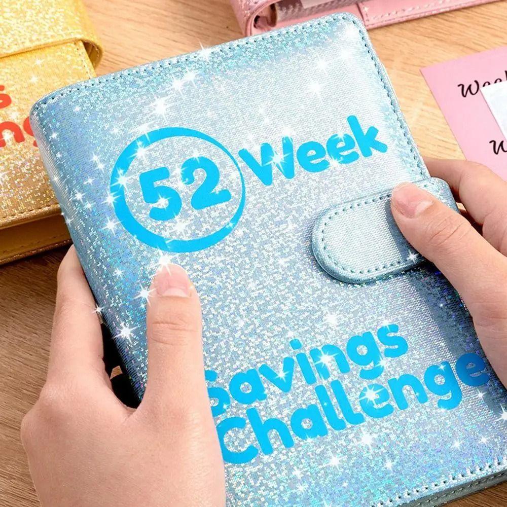 A6 52 Weeks Envelope Binder with Magnetic Buckle Money Saving Binder Savings Challenge Binder  Home