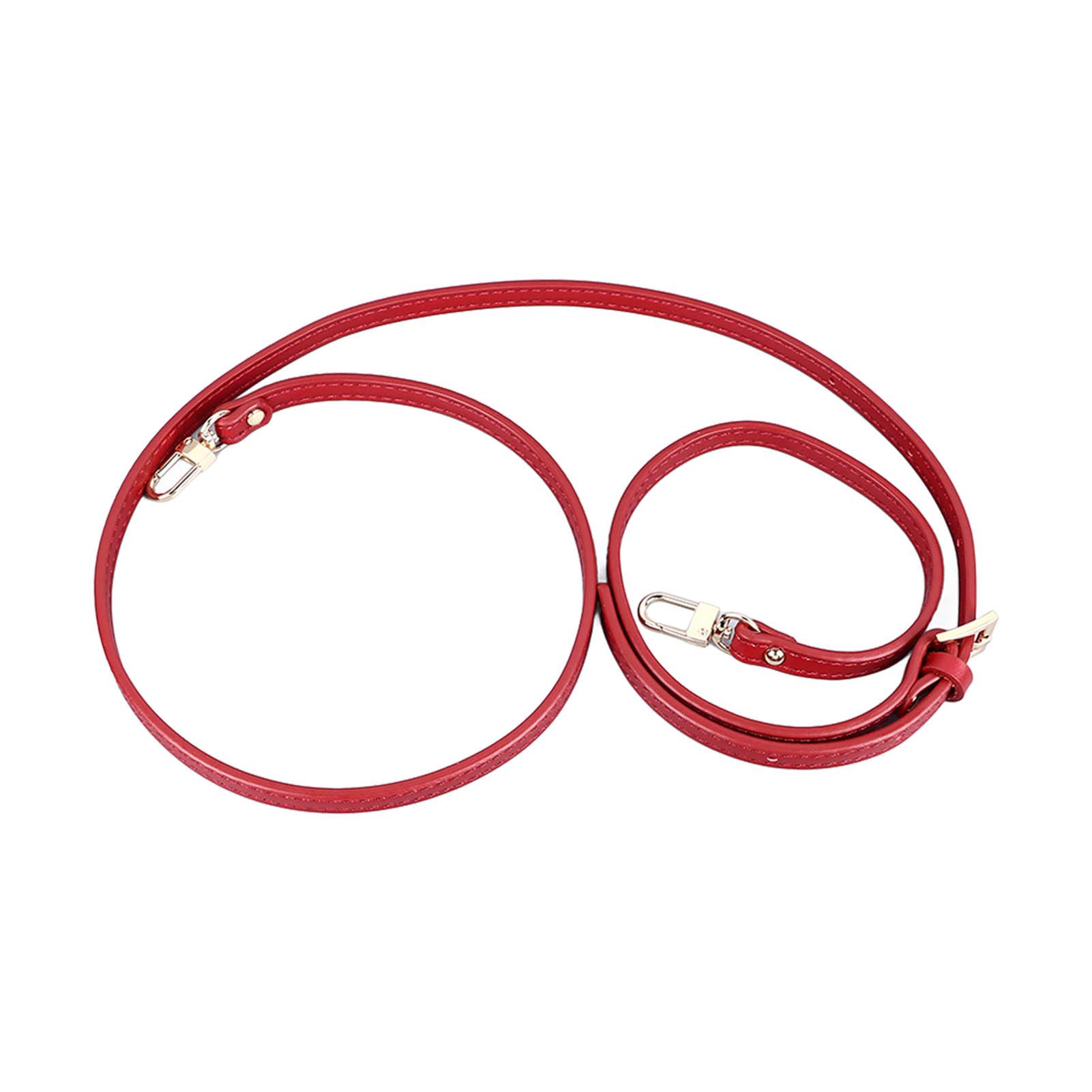 Leather Bag Strap 41.33 to 48.03in 0.35in Wide Replacement Shoulder Strap for Purse Handbag