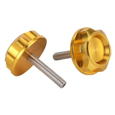 2 Stück Motorradlenker CNC-Schraubstopfen Aluminiumlegierung Passend für Honda Z50J MONKEY DAX CT70 Z50R 50Gold