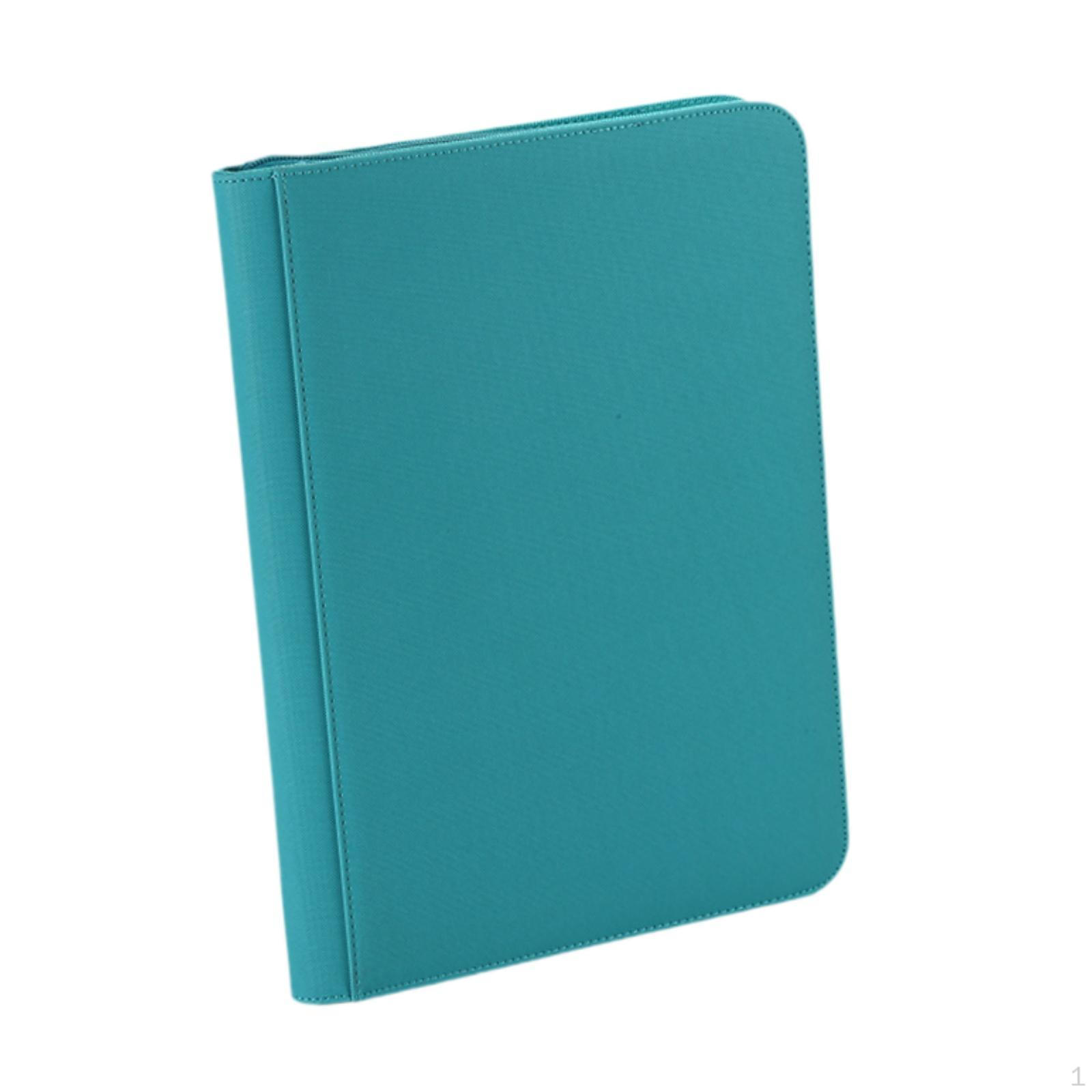 

Книга для коллекционирования карточек, двухсторонние страницы, фотоальбом для бейсбола, футбола, фотокарточки синий