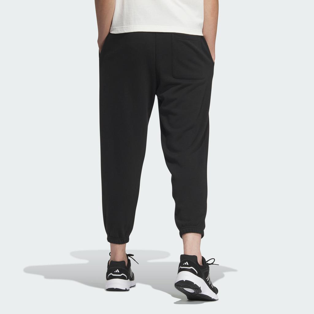 Adidas All Season M PT Solid Color Lace-Up Mid-Rise Knitted Sports Pants Men Pants Black JX1828