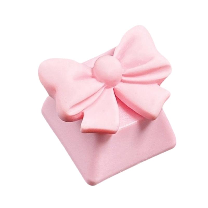 3D Mechanical Keyboards Creative Resins Bowknot Gamer Keyboards Keycaps for Office Decompression