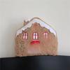 Christmas House Shape Plush Toy Doll Bedroom Dormitory Headrest Cartoon Gift
