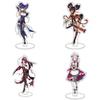 Artistic Genshin Impact Acrylic Stand With Colorful Characters Great For Gift Giving