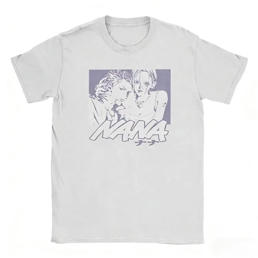 Vintage Nana Anime Nana Osaki Black Stones Punk Graphic Tee Cotton Unisexs Unisexs Tshirt Summer Streetwear