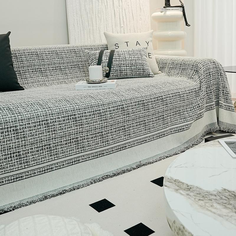Thickened New Sofa Cover Cloth Full Cover Blanket Four Seasons Anti-cat Scratch American Letter Sofa Dustproof Cover Towel