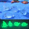 Kawaii leuchtendes Mini-Robbenbaby Harz leuchtet nachts Meeresbewohner Figuren Ornament Feengarten DIY Zubehör Leuchtet im Dunkeln
