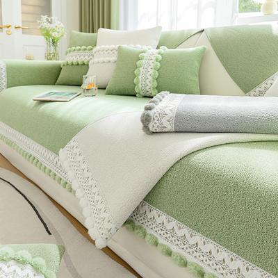 Cuscino Fresco per Divano in Chenille 2024 Nuovo Universale per Tutte le Stagioni Cuscini per Seduta Coperta Antiscivolo Copridivano Tessuto di Copertura