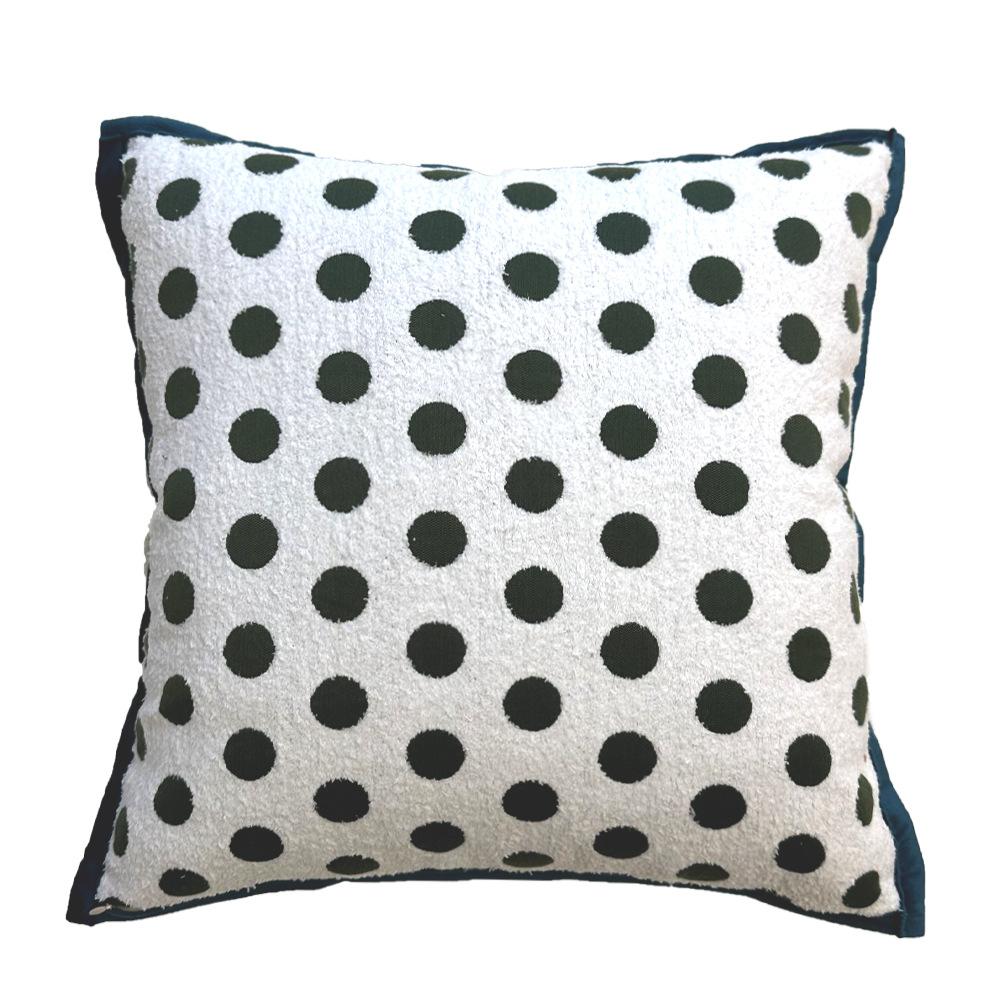 

Подушка на диван с вышивкой по краю, современная, простая, в горошек, высококлассная, для дома, в скандинавском стиле, наволочка 45Cm pillow cover