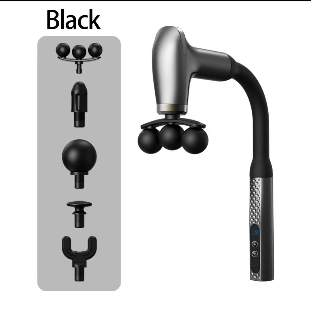 Electric Portable Fascial Massage Gun Upper Lower Back Muscle Relaxation Percussion Pistol Massager Fascia Gun Christmas Gift