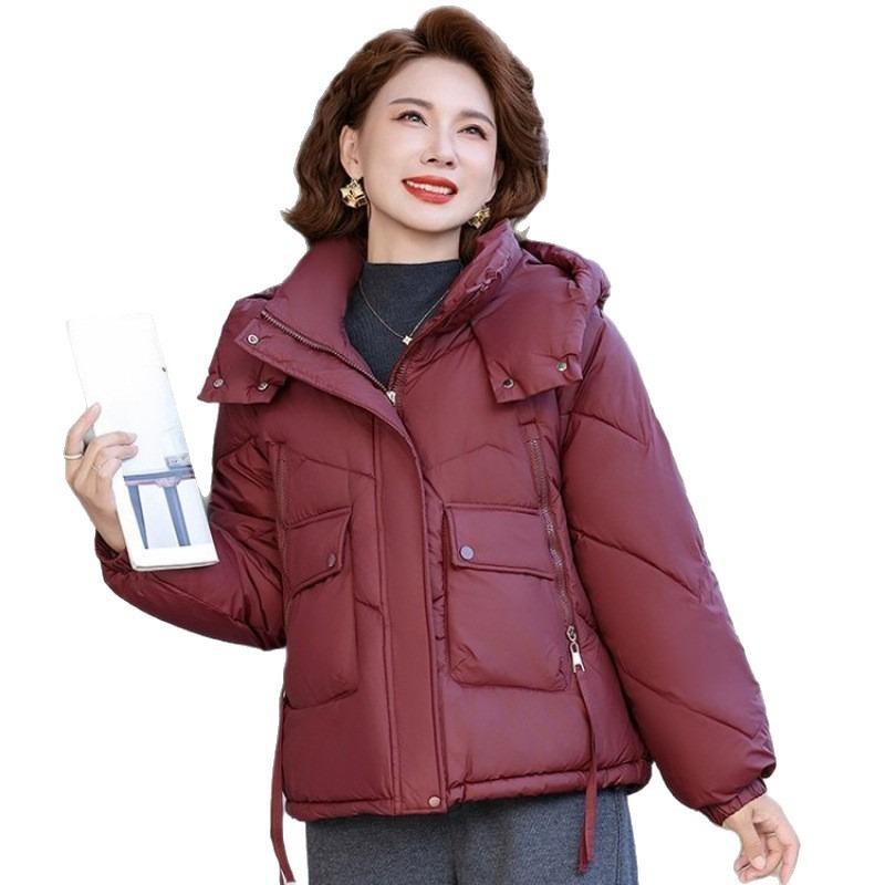Women's Short Hooded Small Bread Clothes Autumn and Winter Loose Warm Cotton-padded Jacket