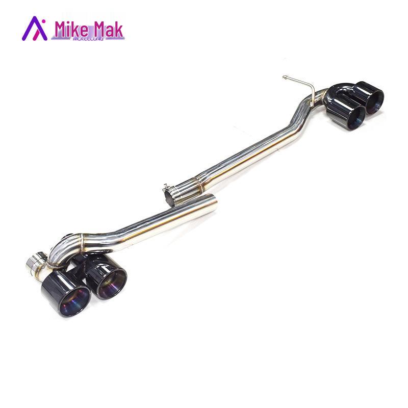 BMW 5 Series F10/F18 M5 Black Carbon Fiber Quad Exhaust Tailpipe with M Logo