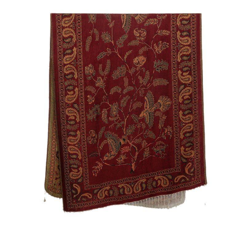 Imitation Mulberry Silk Long Polyester Scarf Women'S Light Luxury High-End Thin Outer Jacquard Commuter Accessories Shawl Jacket