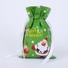 12Pcs Gift Christmas Plastic Drawstring C Y Wrapping Drawstring Bags Bags Xmas Gift Containers Storage Pouches