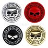 Stylish Skull 3D Metal Emblem Badge for Car Motorcycle, Self‑Adhesive Rear Trunk Fender Universal Modified Body Exterior Decor Sticker