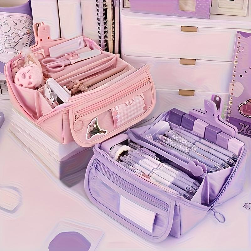 [Multi-Functional Pencil Case] Large-Capacity Multi-Functional Pencil Case with Desktop Organizer and Storage Box, Perfect for Study and Work