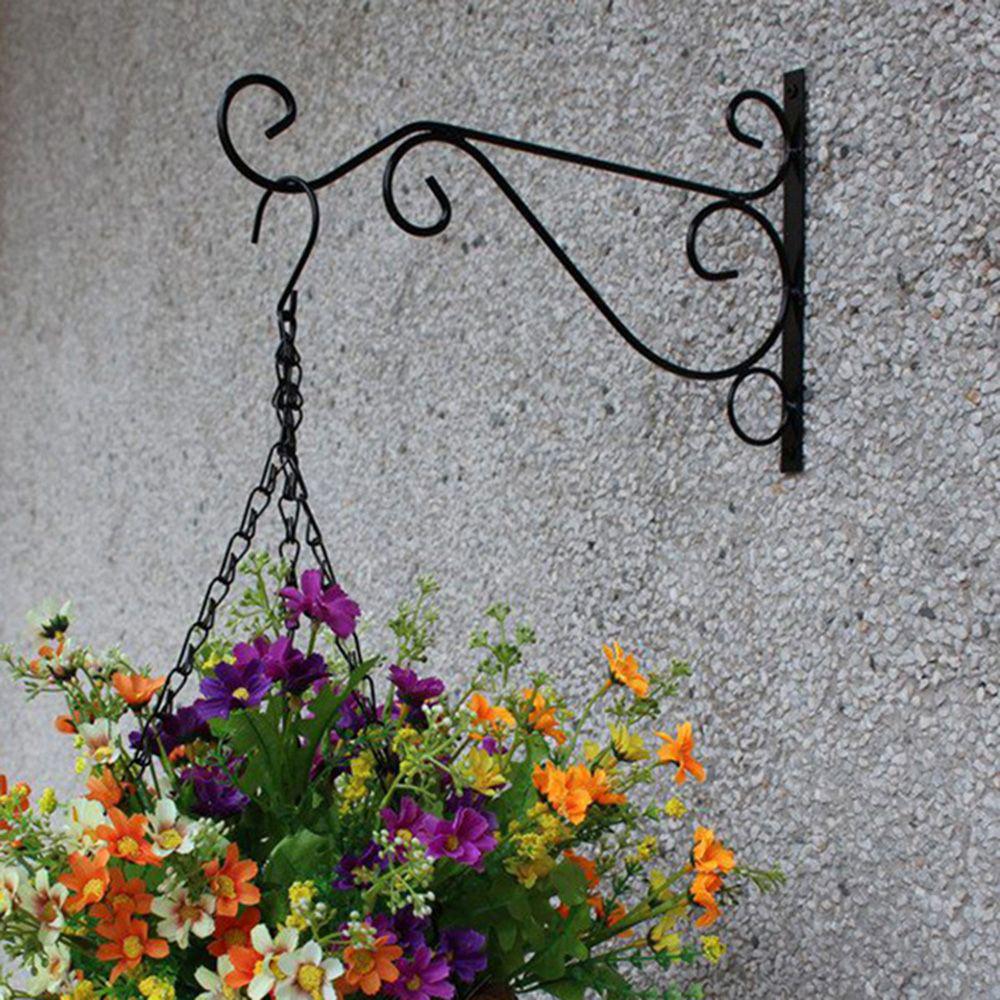 Buy Plant Copper Stand Hook Pot Bracket Iron Hanging Garden Wall Light