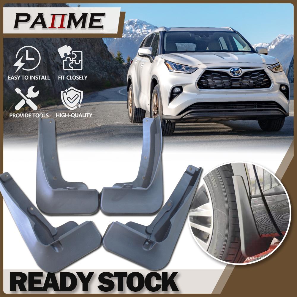 

Автомобильные брызговики для Toyota Highlander 2022 2023, 4 шт., брызговики, литые матовые передние и задние брызговики