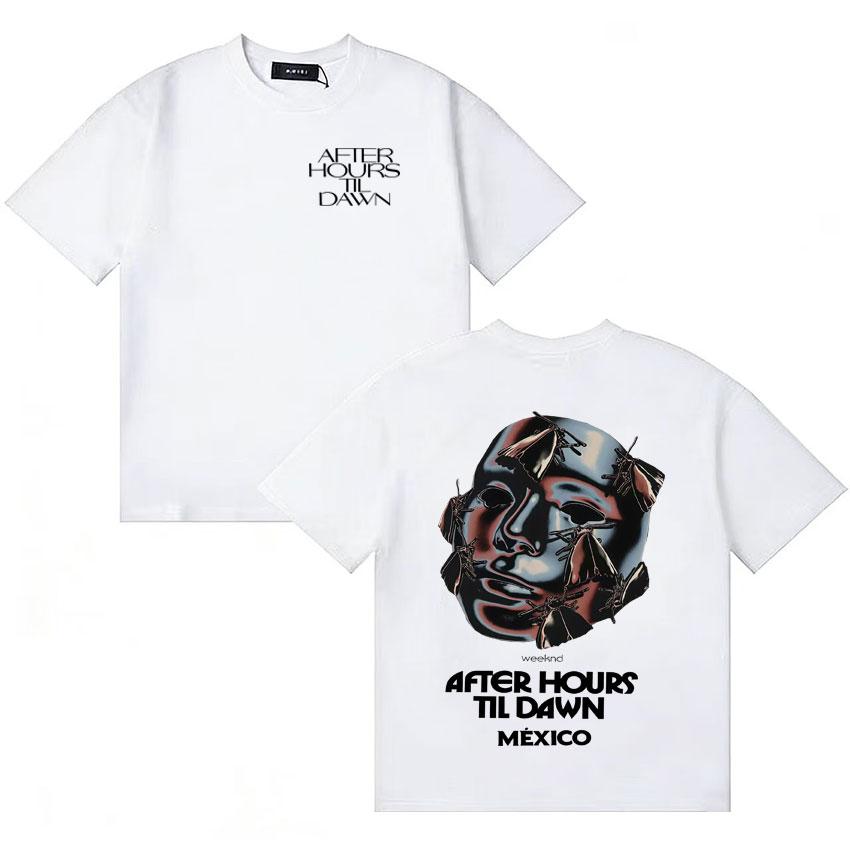 Rapper The Weeknd After Hours Til Dawn Mexico Tour Tide Summer Cotton T Shirts Loose Oneck Short Sleeve