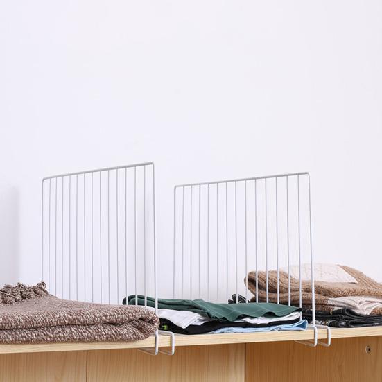 4-teiliger Kleiderteiler, Regal-Organizer, hochfest, rostfrei, korrosionsbeständig, einfach zu installierende Regalteiler, Schranktrenner