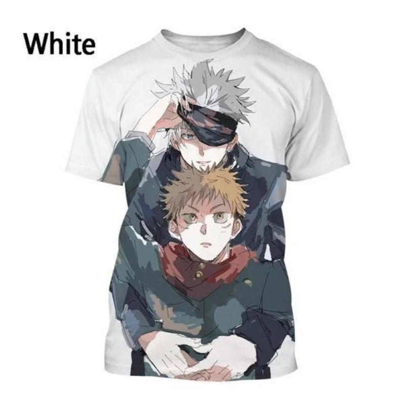 Sommarmode Jujutsu Kaisen 3D-tryckt T-shirt Anime Skjorta Toppar Män Kvinnor Casual Kortärmad
