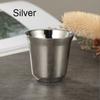 1pcs Stainless Steel 304 Coffee Cup, Double-layer Small Glass, Italian Espresso Cup, Insulated Cup, 80ml