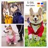 Dog Zip Up  Raincoat with Reflective Buttons, Pet Jacket Windbreaker,Dog Raincoat for Large Dogs with Hood S-5XL Large Breed