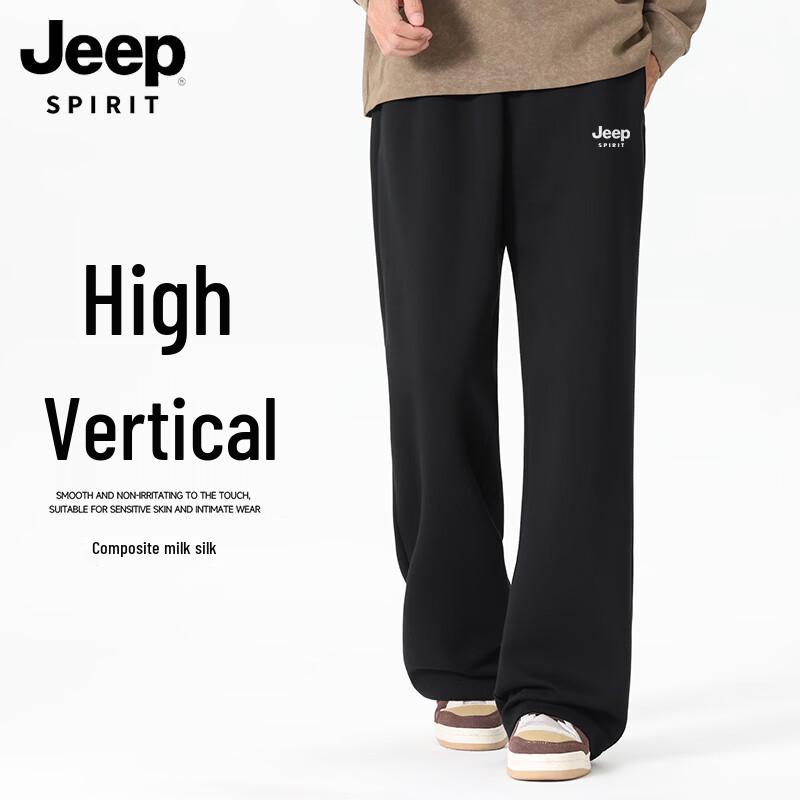 

JEEP SPIRIT Men s Relaxed Fit Flare Casual Pants L