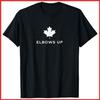 Elbows Up Canada Black Cotton T-Shirt S-5XL