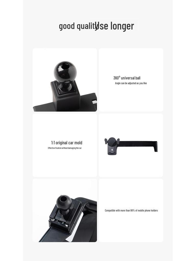 Gravity Silent Phone Holder for Letao L60 Cars
